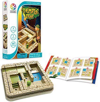 Gra logiczna Tajemnice Świątyni Smart Games - układaj ściany i schody, by  uciec z labiryntu! - IUVI Games