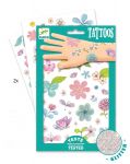 Tatuaże brokatowe kwiaty DJ09585